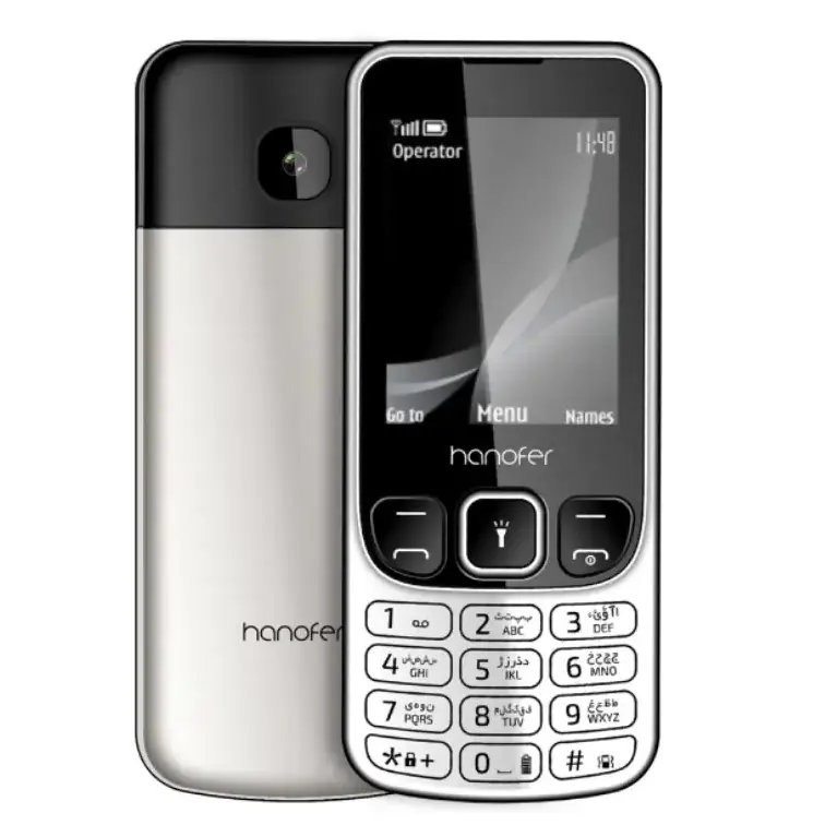 موبایل دو سیمکارت دوربین‌دار HANOFER 6303 مناسب خرید عمده از پخش فرنهان در استان البرز و تهران